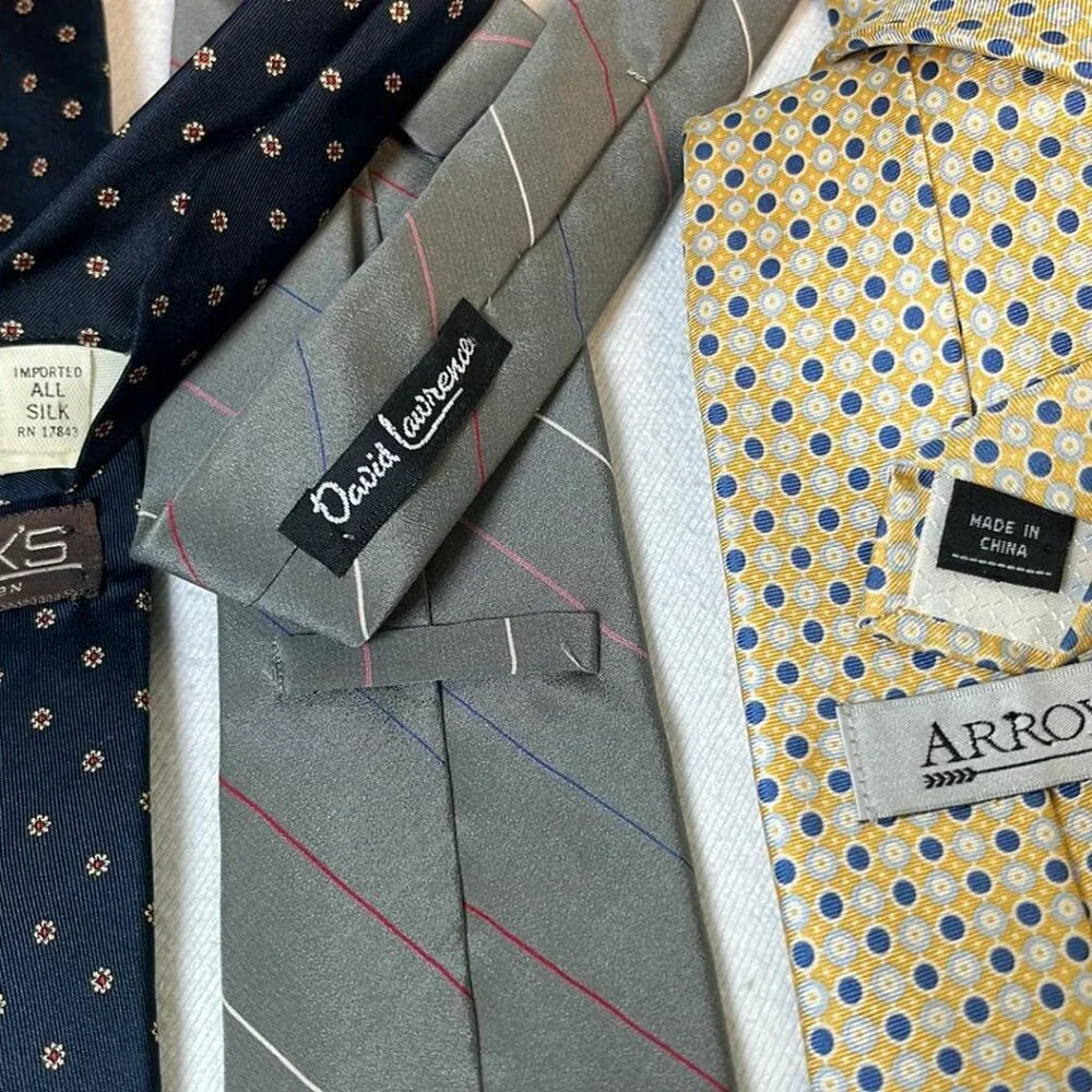 Men's Necktie Bundle3 100% Silk Business Casual Dinner Date‎ MobBoss